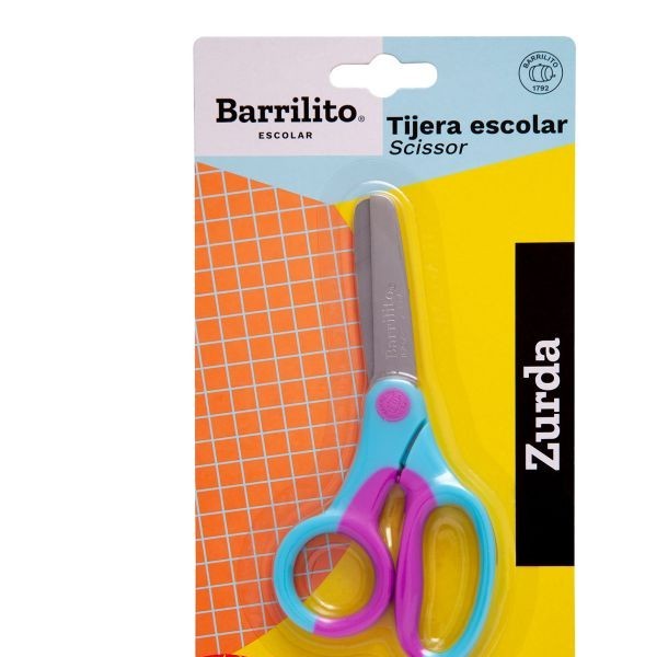 TIJERA ESCOLAR 5 PZURDOS BARRILITO 146-5NI E.24 C.288